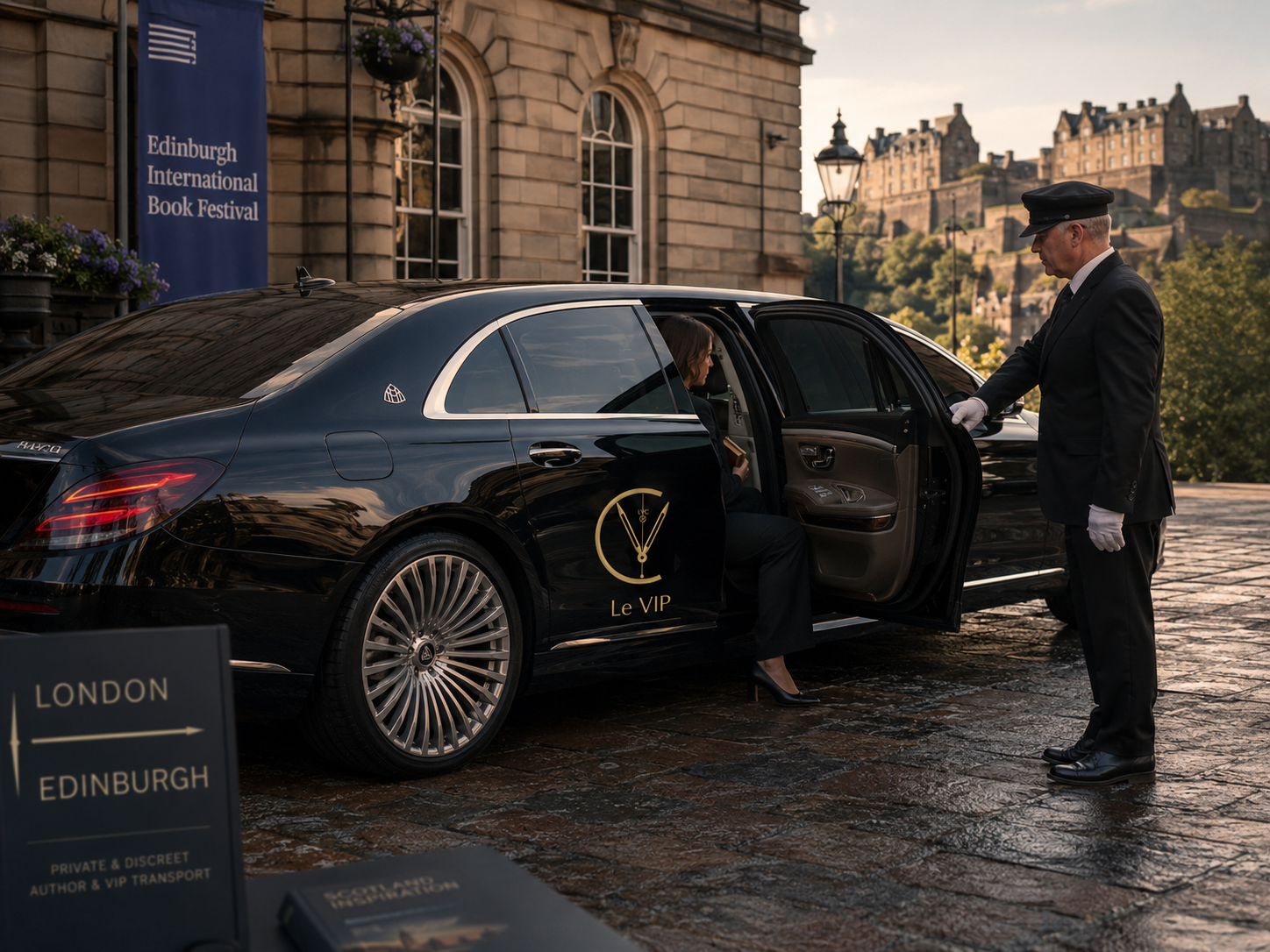 Maybach Chauffeur London for Authors and VIP Festival Guests
