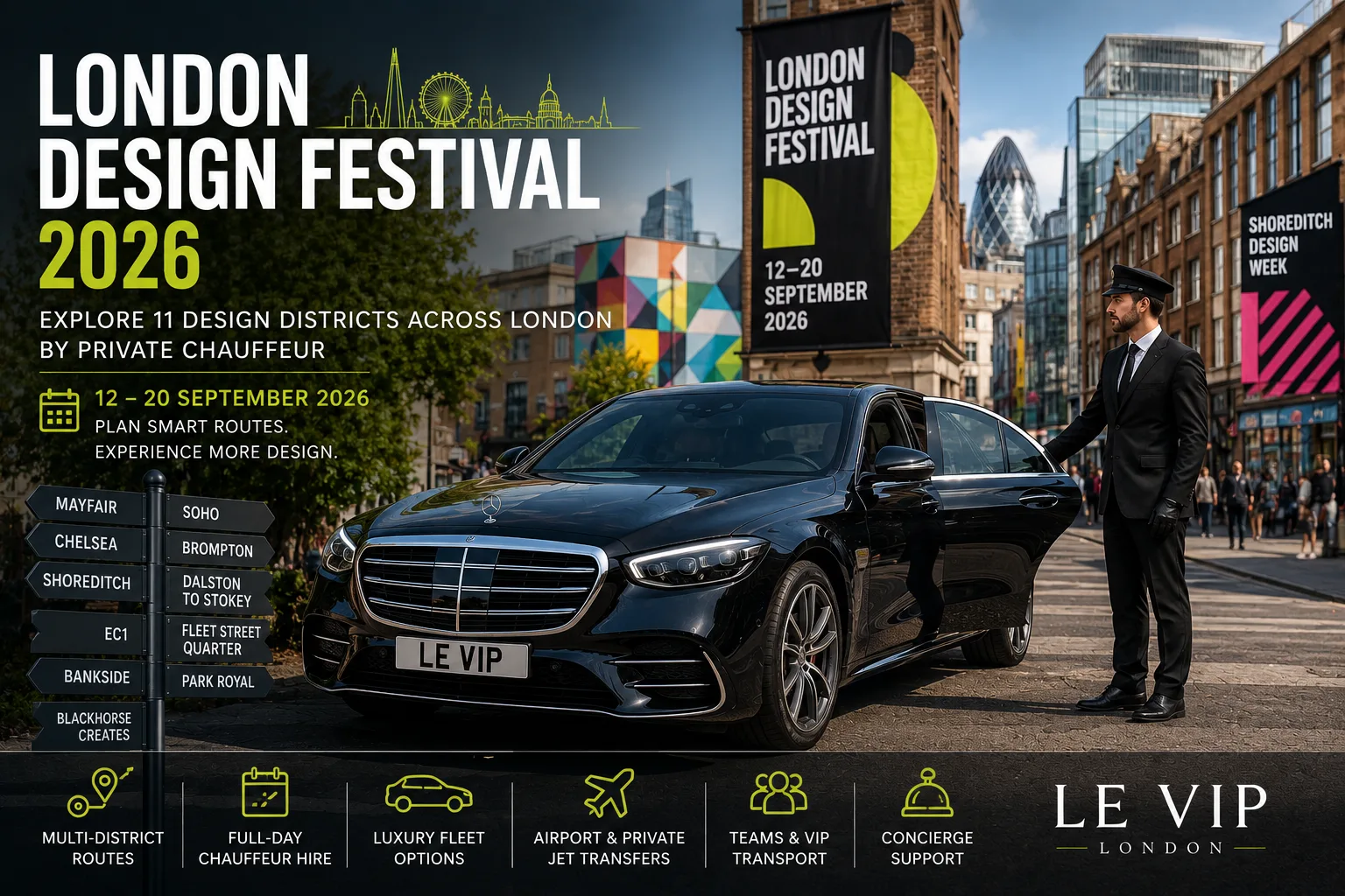 How to Explore London Design Festival 2026 by Private Chauffeur